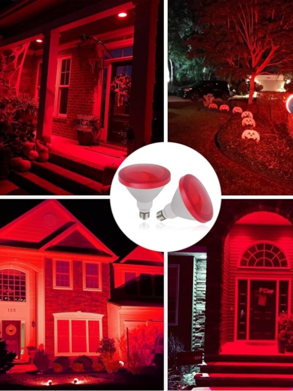 GE Red Light Bulb PAR38 85W Outdoor Flood Light Weatherproof